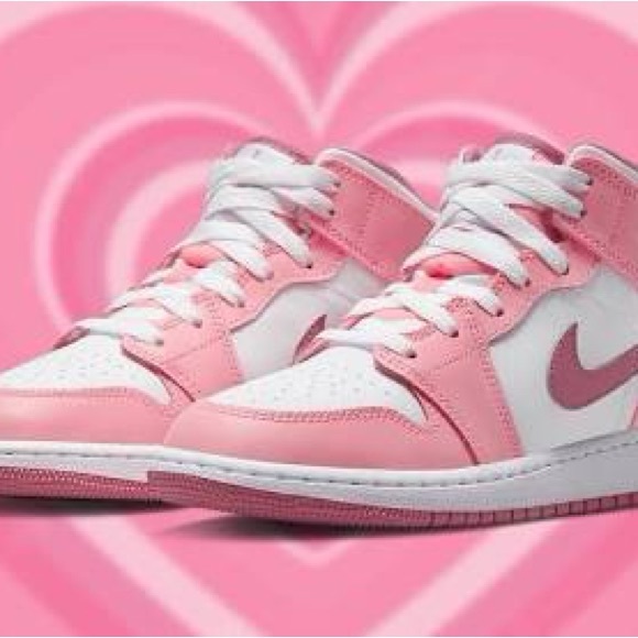 Jordan Shoes - Jordan Pink and White Women's Sneakers
